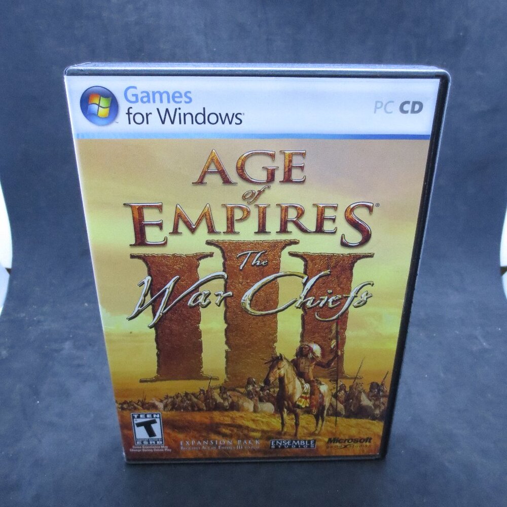 Age Of Empires III The War Chiefs Expansion PC Windows with Product Key Manual